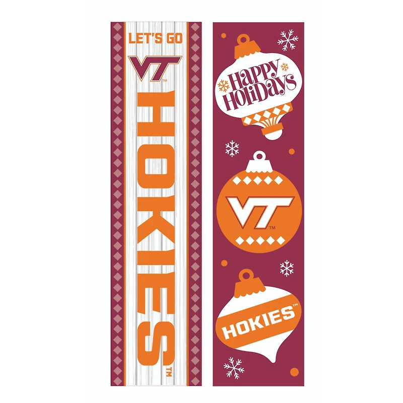 Virginia Tech Hokies 47" Double Sided Christmas Leaner Fan Sign