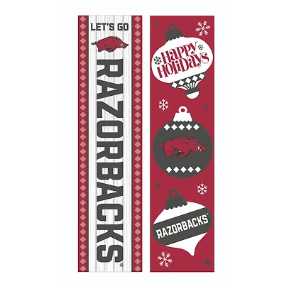 Arkansas Razorbacks 47" Double Sided Christmas Leaner Fan Sign