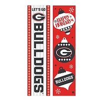 Georgia Bulldogs 47" Double Sided Christmas Leaner Fan Sign