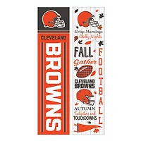 Cleveland Browns 47" Double Sided Fall Leaner Fan Sign