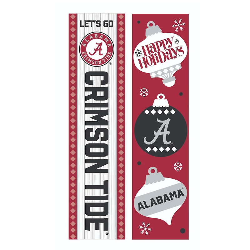 Alabama Crimson Tide 47" Double Sided Christmas Leaner Fan Sign