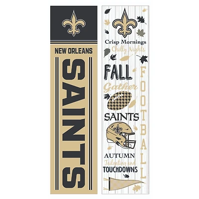 New Orleans Saints 47" Double Sided Fall Leaner Fan Sign
