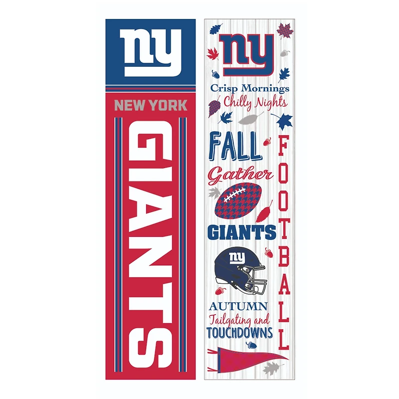 New York Giants 47" Double Sided Fall Leaner Fan Sign