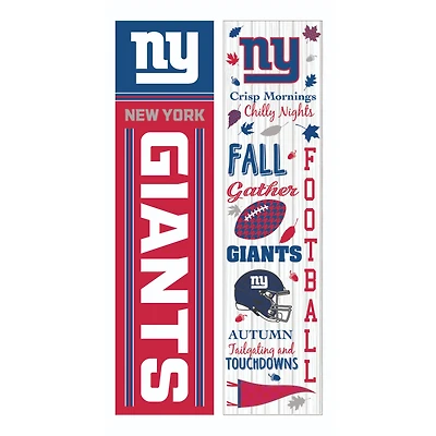 New York Giants 47" Double Sided Fall Leaner Fan Sign