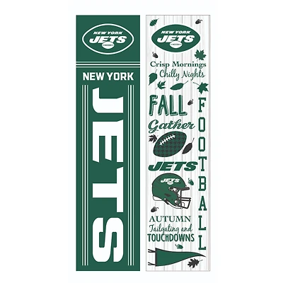New York Jets 47" Double Sided Fall Leaner Fan Sign