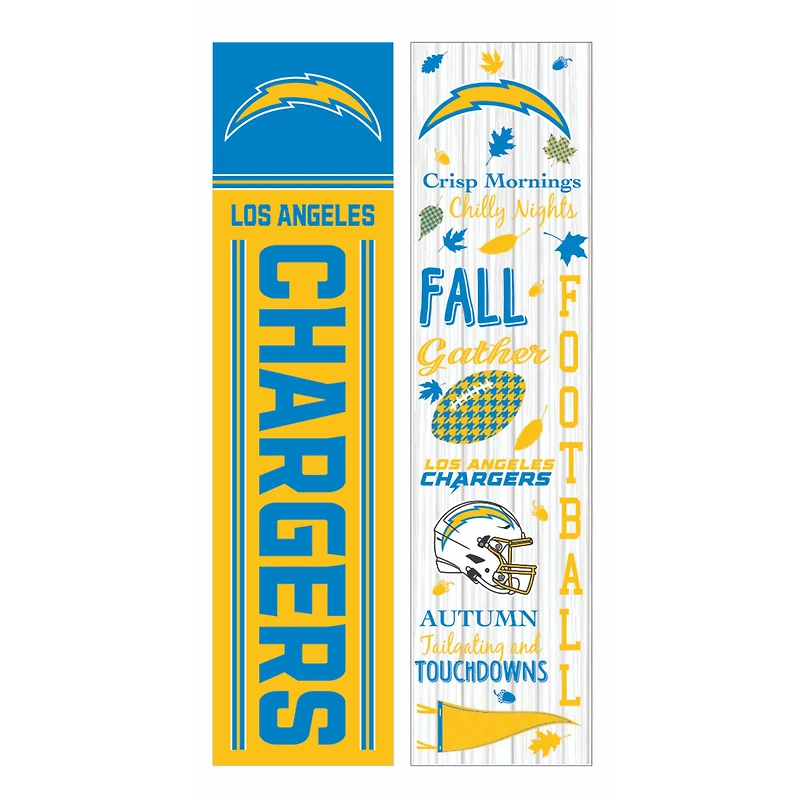Los Angeles Chargers 47" Double Sided Fall Leaner Fan Sign