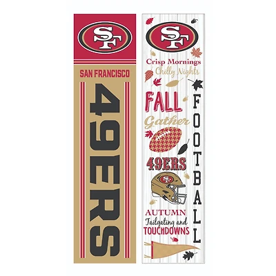 San Francisco 49ers 47" Double Sided Fall Leaner Fan Sign
