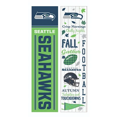 Seattle Seahawks 47" Double Sided Fall Leaner Fan Sign