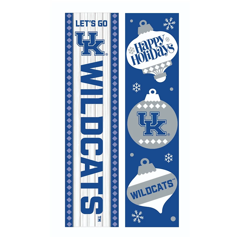 Kentucky Wildcats 47" Double Sided Christmas Leaner Fan Sign