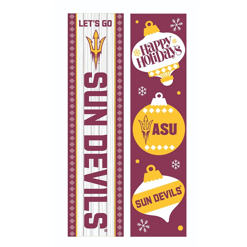Arizona State Sun Devils 47" Double Sided Christmas Leaner Fan Sign