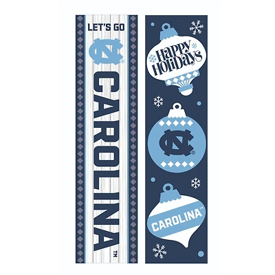 North Carolina Tar Heels 47" Double Sided Christmas Leaner Fan Sign