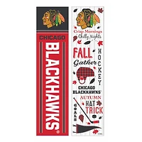 Chicago Blackhawks 47" Double Sided Fall Leaner Fan Sign