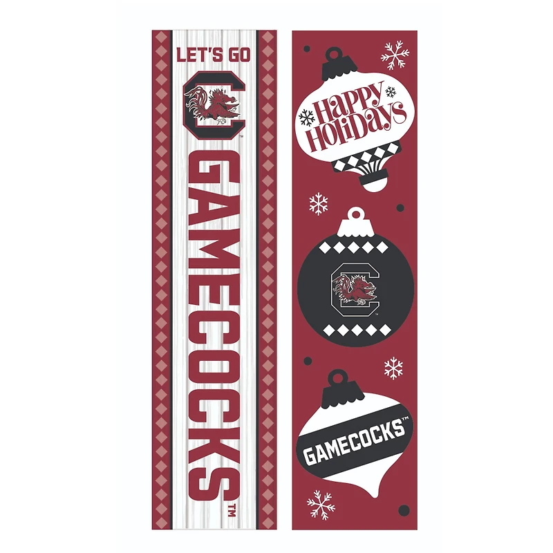 South Carolina Gamecocks 47" Double Sided Christmas Leaner Fan Sign