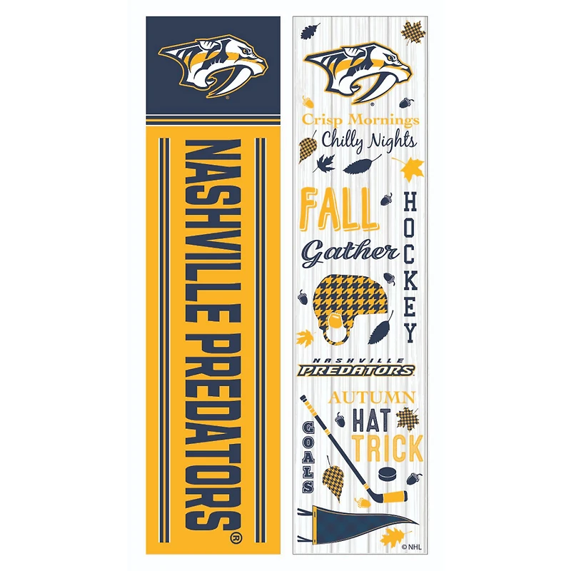 Nashville Predators 47" Double Sided Fall Leaner Fan Sign