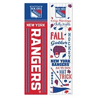 New York Rangers 47" Double Sided Fall Leaner Fan Sign