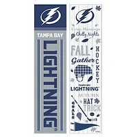 Tampa Bay Lightning 47" Double Sided Fall Leaner Fan Sign