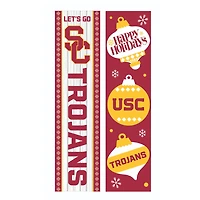 USC Trojans 47" Double Sided Christmas Leaner Fan Sign