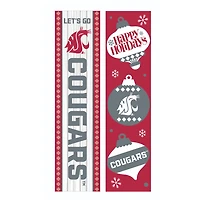 Washington State Cougars 47" Double Sided Christmas Leaner Fan Sign
