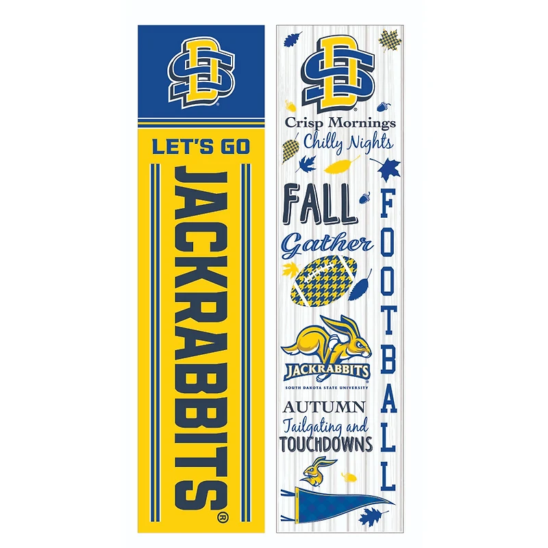 South Dakota State Jackrabbits 47" Double Sided Fall Leaner Fan Sign