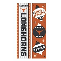 Texas Longhorns 47" Double Sided Christmas Leaner Fan Sign