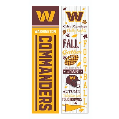 Washington Commanders 47" Double Sided Fall Leaner Fan Sign