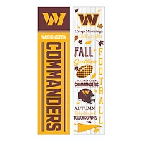 Washington Commanders 47" Double Sided Fall Leaner Fan Sign
