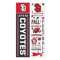 South Dakota Coyotes 47" Double Sided Fall Leaner Fan Sign