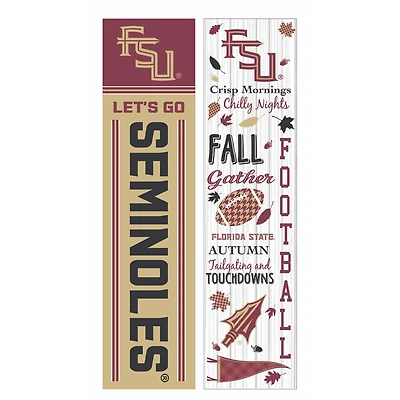 Florida State Seminoles 47" Double Sided Fall Leaner Fan Sign