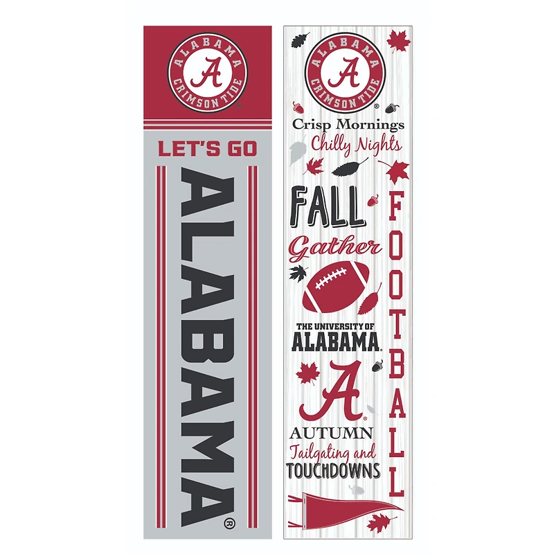 Alabama Crimson Tide 47" Double Sided Fall Leaner Fan Sign