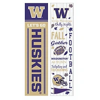 Washington Huskies 47" Double Sided Fall Leaner Fan Sign