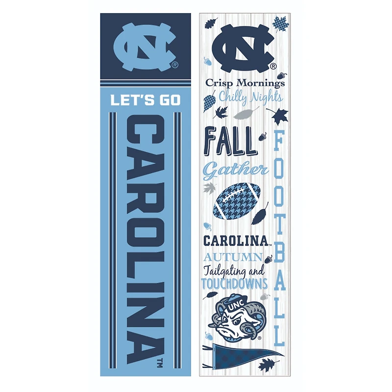 North Carolina Tar Heels 47" Double Sided Fall Leaner Fan Sign