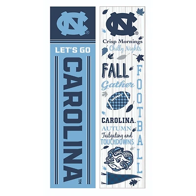 North Carolina Tar Heels 47" Double Sided Fall Leaner Fan Sign