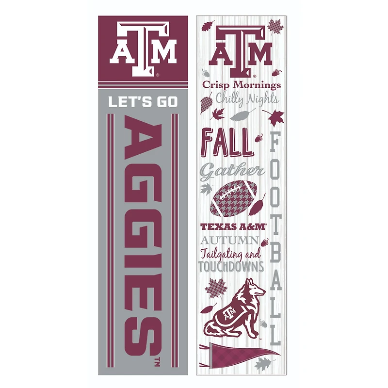 Texas A&M Aggies 47" Double Sided Fall Leaner Fan Sign