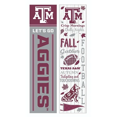 Texas A&M Aggies 47" Double Sided Fall Leaner Fan Sign