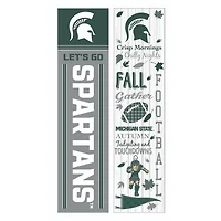 Michigan State Spartans 47" Double Sided Fall Leaner Fan Sign