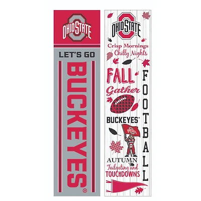 Ohio State Buckeyes 47" Double Sided Fall Leaner Fan Sign