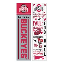 Ohio State Buckeyes 47" Double Sided Fall Leaner Fan Sign