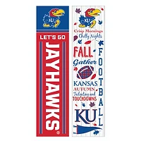 Kansas Jayhawks 47" Double Sided Fall Leaner Fan Sign