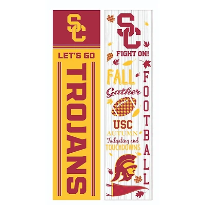 USC Trojans 47" Double Sided Fall Leaner Fan Sign