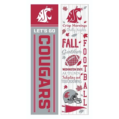 Washington State Cougars 47" Double Sided Fall Leaner Fan Sign