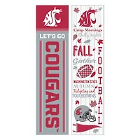 Washington State Cougars 47" Double Sided Fall Leaner Fan Sign