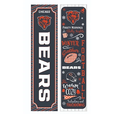 Chicago Bears 47" Double Sided Winter Leaner Fan Sign