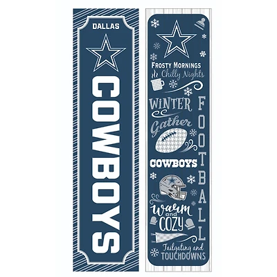 Dallas Cowboys 47" Double Sided Winter Leaner Fan Sign