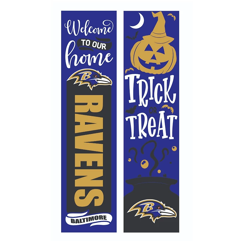 Baltimore Ravens 47" Double Sided Halloween Leaner Fan Sign