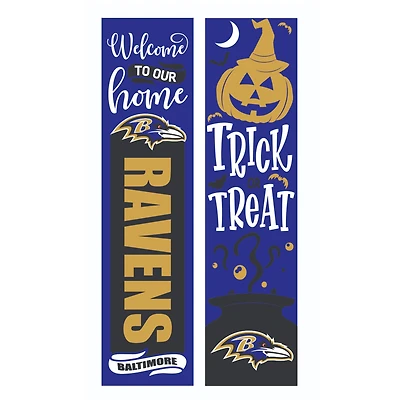 Baltimore Ravens 47" Double Sided Halloween Leaner Fan Sign