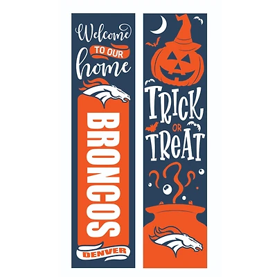 Denver Broncos 47" Double Sided Halloween Leaner Fan Sign