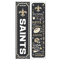 New Orleans Saints 47" Double Sided Winter Leaner Fan Sign