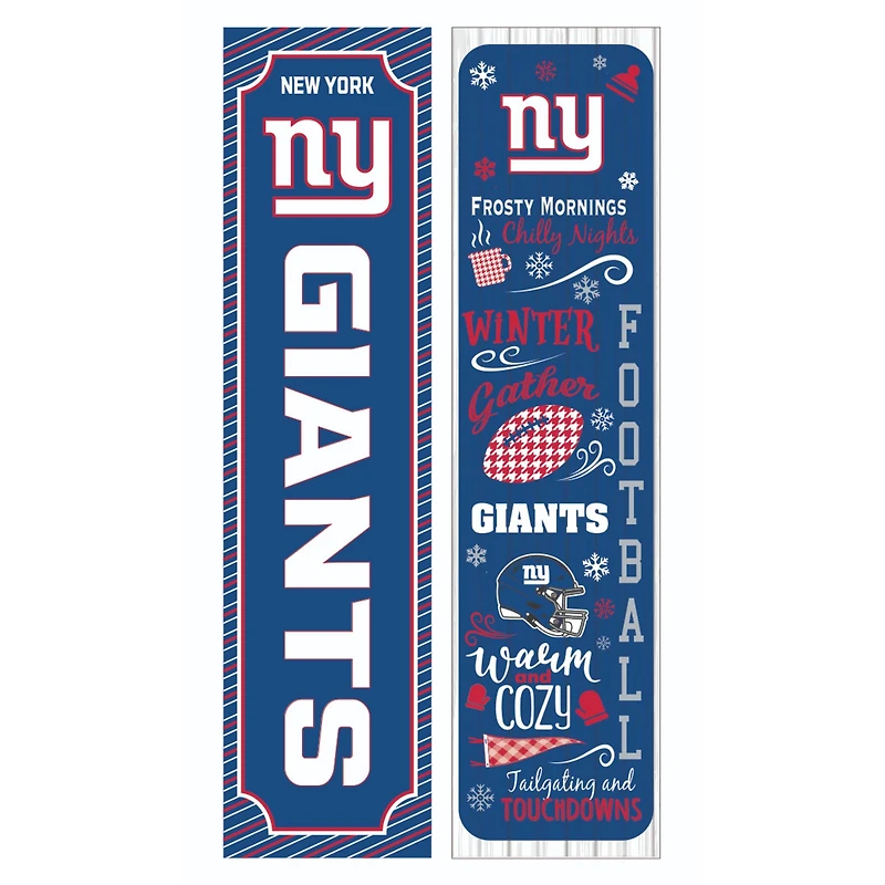 New York Giants 47" Double Sided Winter Leaner Fan Sign