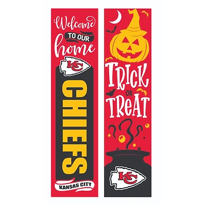 Kansas City Chiefs 47" Double Sided Halloween Leaner Fan Sign