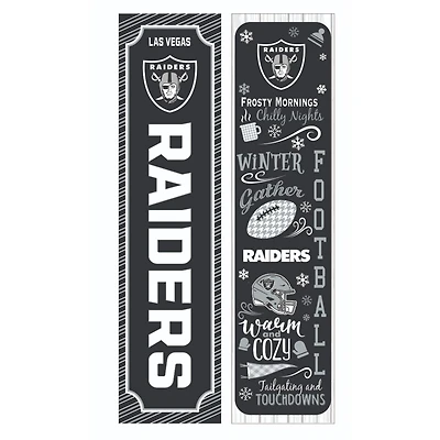 Las Vegas Raiders 47" Double Sided Winter Leaner Fan Sign